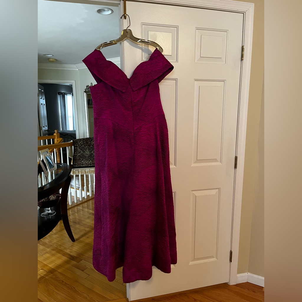 Teri Jon Pink Brocade Dress- Worn Once